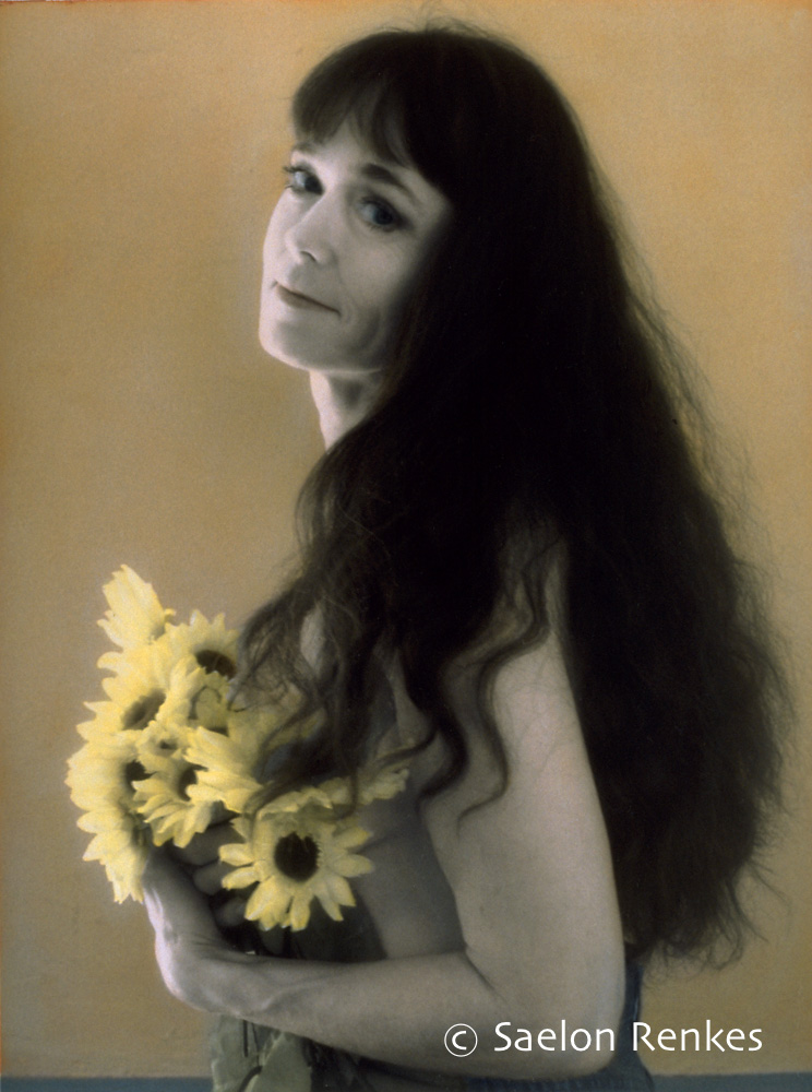 Debra with Sunflowers